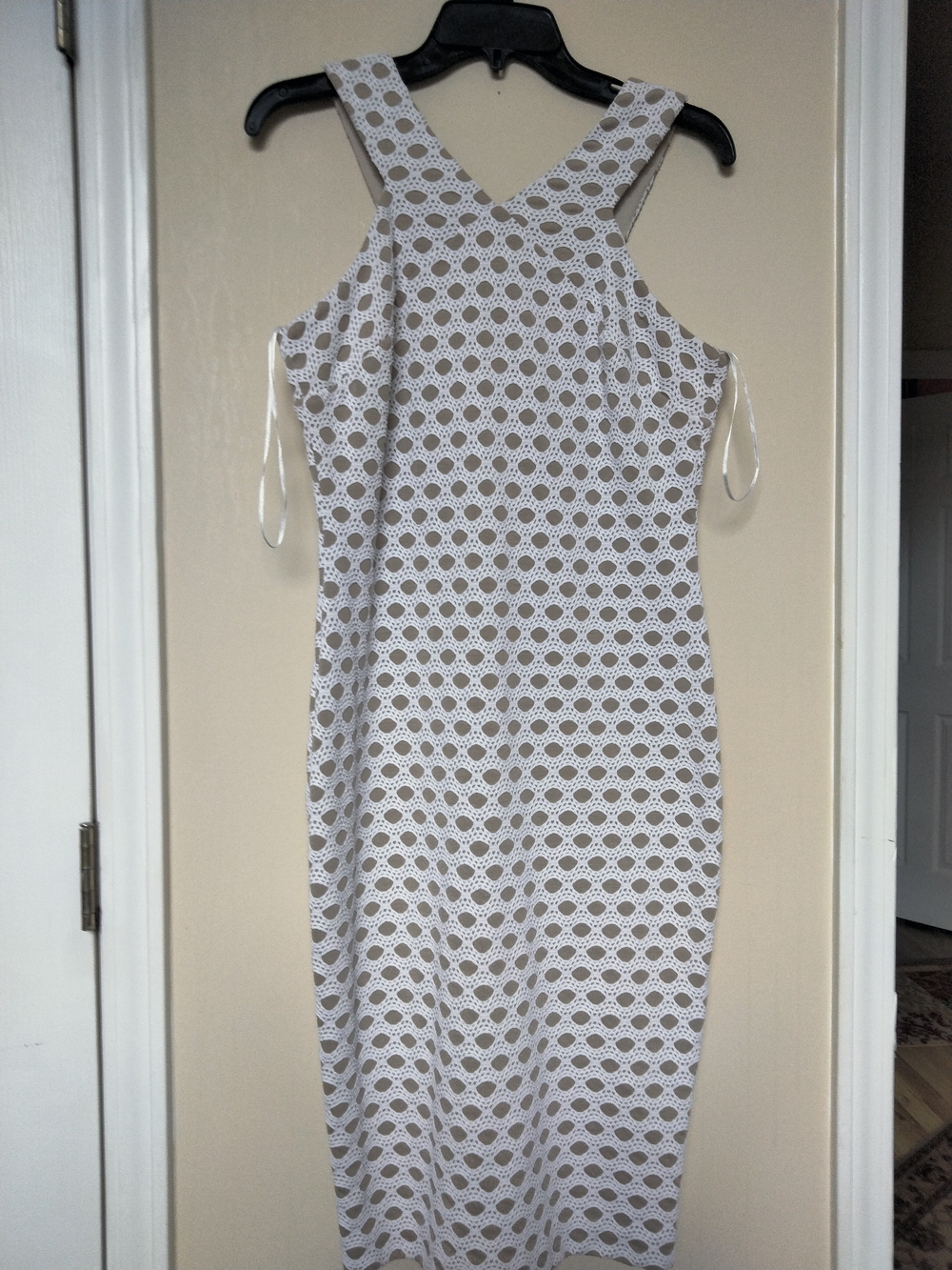 Rebecca Taylor White Eyelet Crossback Midi Dress